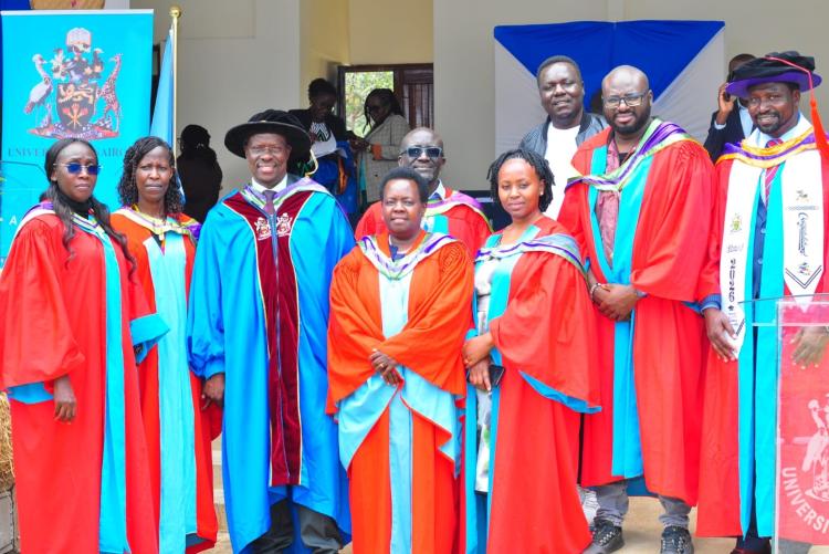 FOA graduands with Dean 