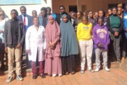First year Students touring the Department 