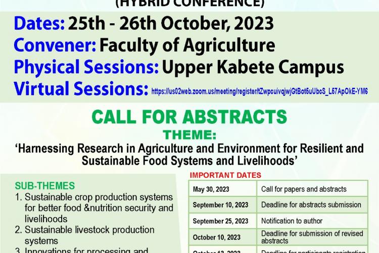AGRO CONFERENCE - CALL FOR ABSTRACTS