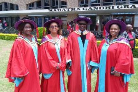DFSNT PhD Graduands with the Chairman