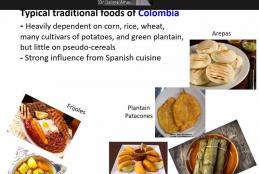 Typical Tradition Food of Colombia